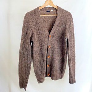 Vintage BDG Urban Outfitters Cardigan Brown Wool Blend Size XS